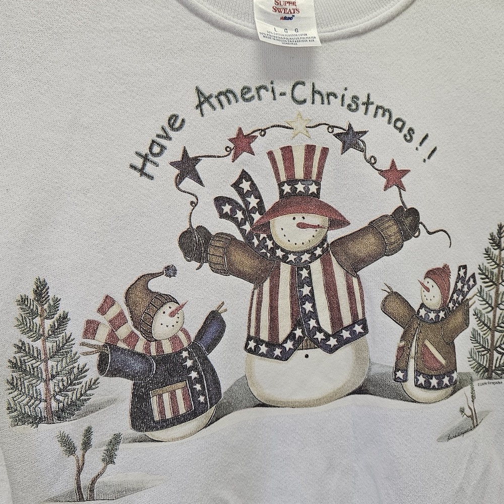 Vintage Jerzees Super Sweats Have Ameri-Christmas… - image 5